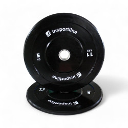 inSPORTline Gumový kotouč  Bumper Plate Lite 5 kg 50 mm