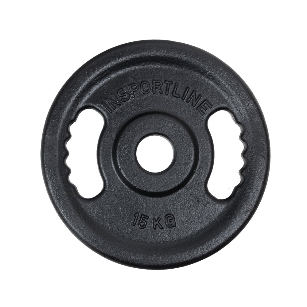 inSPORTline Litinový olympijský kotouč  Castblack OL 15 kg 50 mm