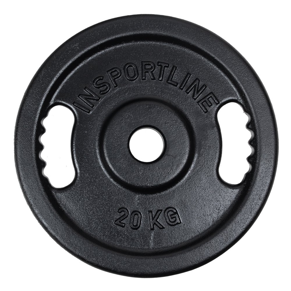 inSPORTline Litinový olympijský kotouč  Castblack OL 20 kg 50mm