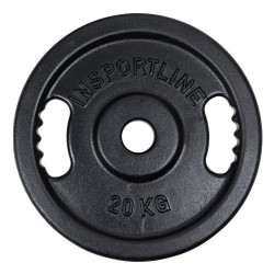 inSPORTline Litinový olympijský kotouč  Castblack OL 20 kg 50mm