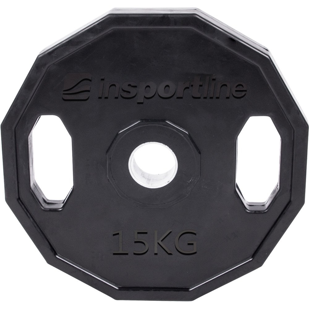 inSPORTline Pogumovaný olympijský kotouč  Ruberton 15 kg 50 mm