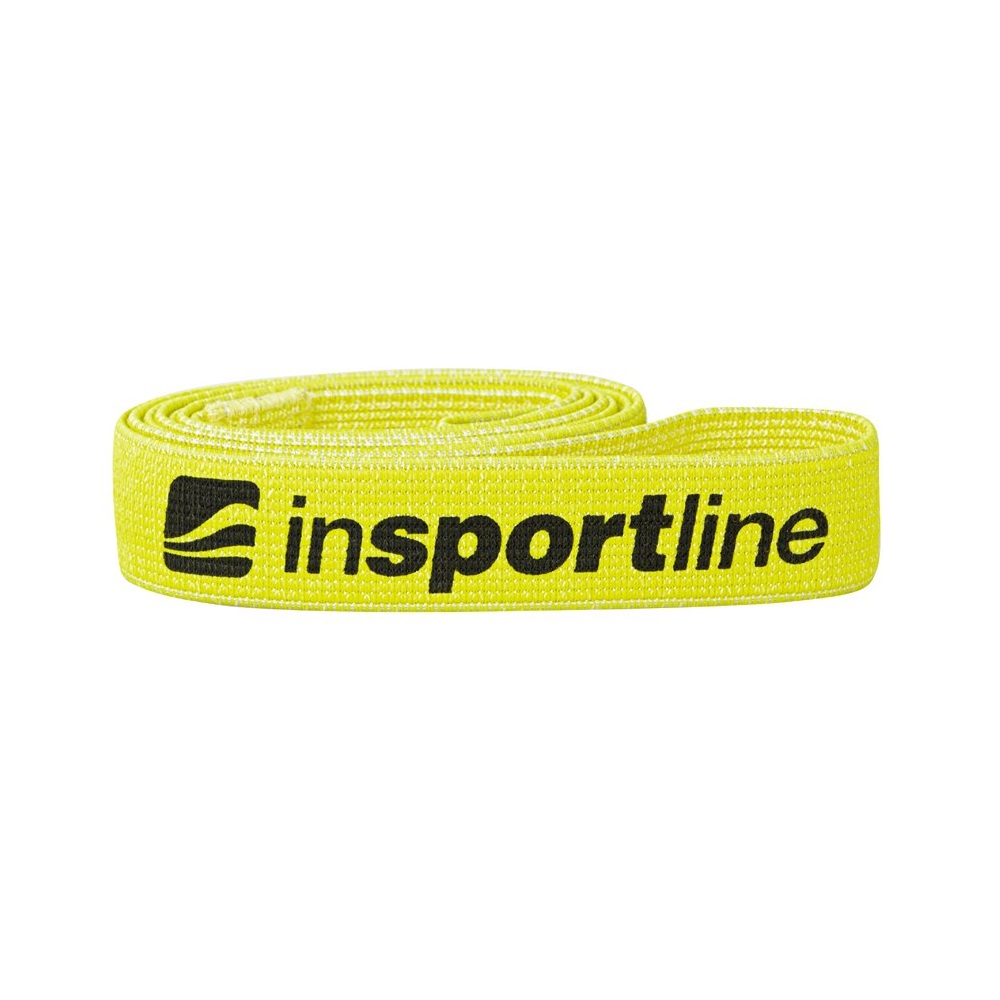 inSPORTline Posilovací guma Rand Medium 208x3,3 cm / 6 kg fluo žlutá