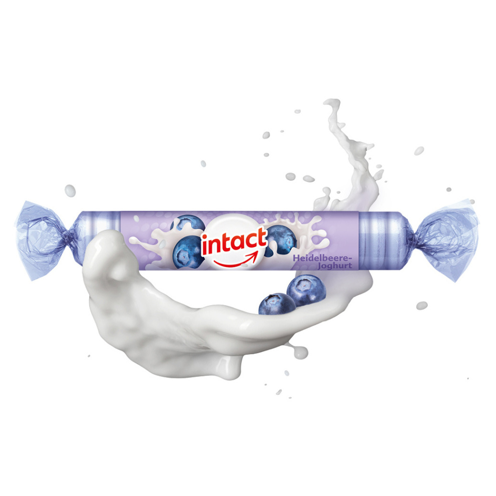 INTACT Hroznový cukr s vitamínem C příchuť borůvka a jogurt 40 g