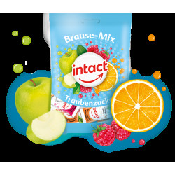 INTACT Šumivé pastilky BRAUSE-MIX s vitamínem C sáček 100 g