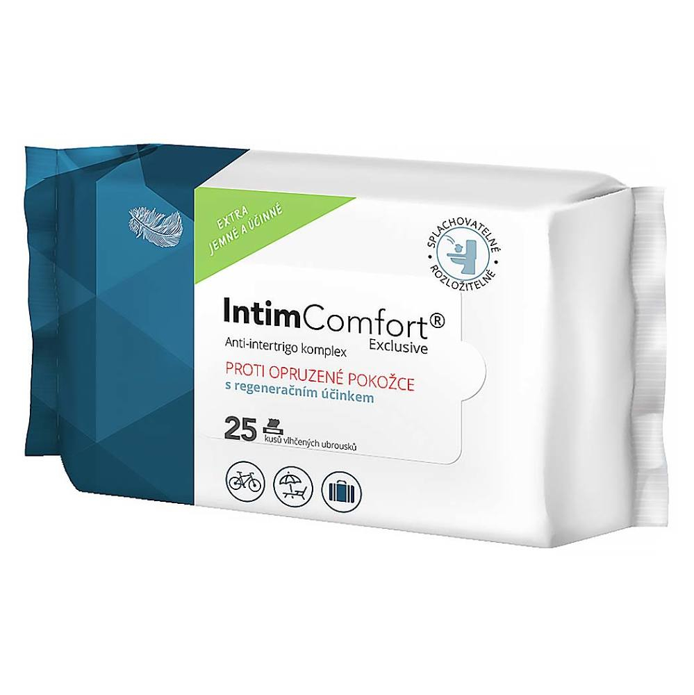INTIM COMFORT Anti-intertrigo vlhčené ubrousky 25 ks