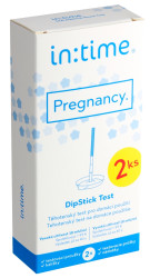 INTIME Pregnancy DipStick těhotenský test 2 ks