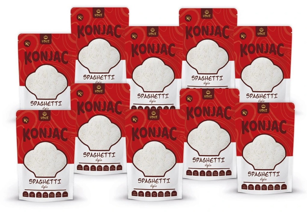 iPlody Konjakové těstoviny ve tvaru špaget, výhodný balíček 8+2