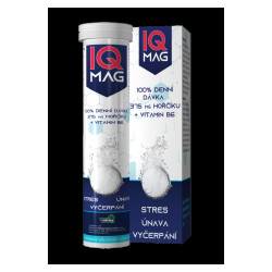 IQ MAG hořčík 375 mg + B6 20 šumivých tablet