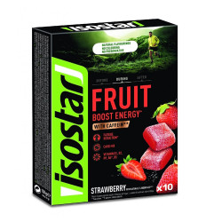 ISOSTAR Želé fruit boost coffein jahoda 10 x 10 g