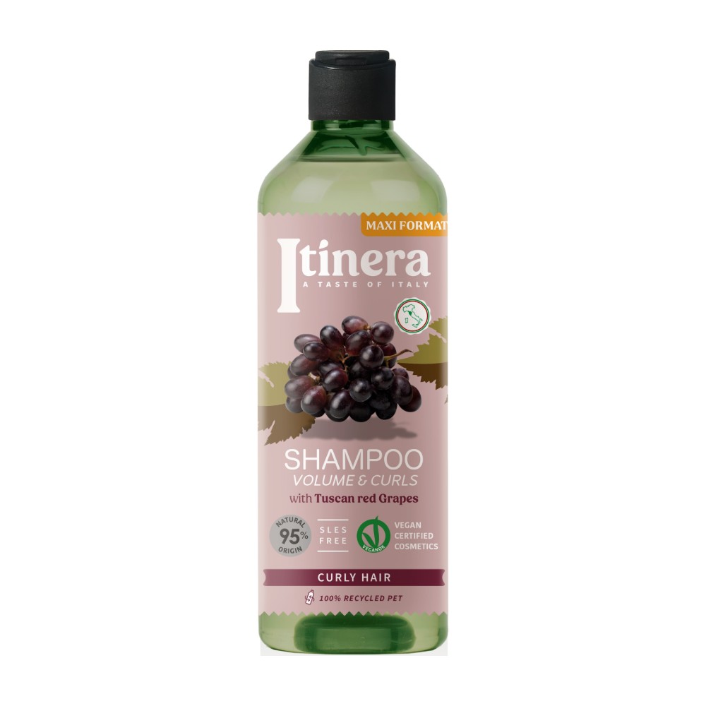 Itinera Šampon na objem a definici vln Červené hrozny z Toskánska 370 ml