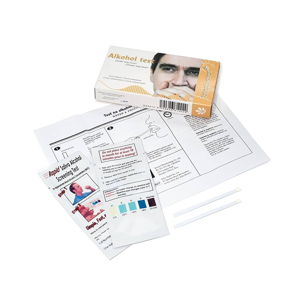 IVD BIOTECH Test na alkohol ze slin 5 kusů