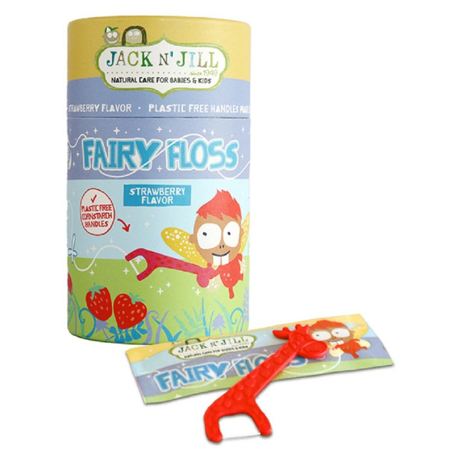 JACK N'JILL Fairy Floss Zubní niť pro děti  30 ks