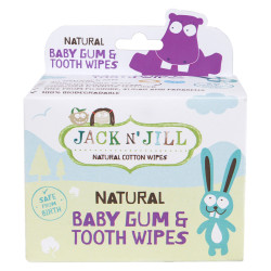 JACK N'JILL Vlhčené ubrousky na dásně & zuby 25 kusů