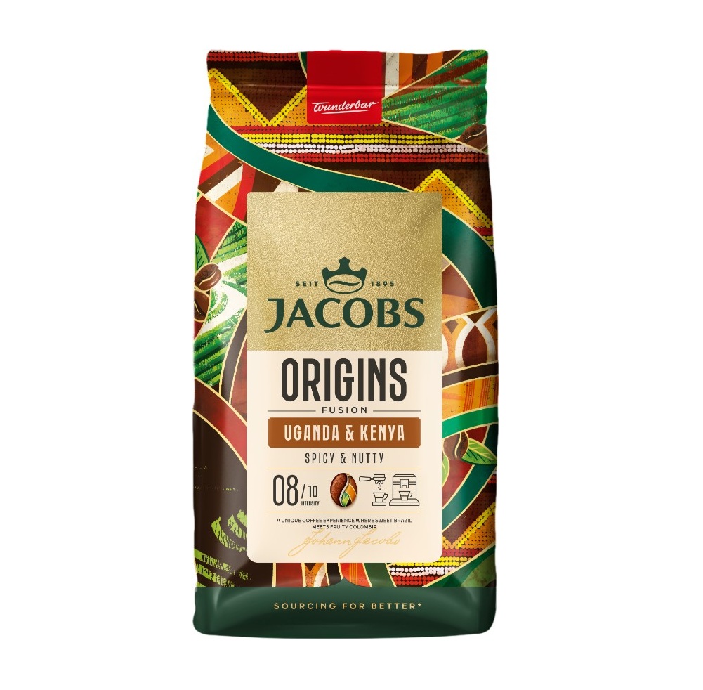 Jacobs Origins Kenya & Uganda zrnková káva 1000 g