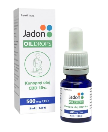 JADON Oil Drops Konopný olej CBD 10% 5 ml
