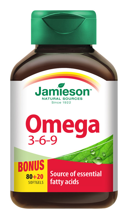 JAMIESON Omega 3-6-9 1200mg 100 kapslí
