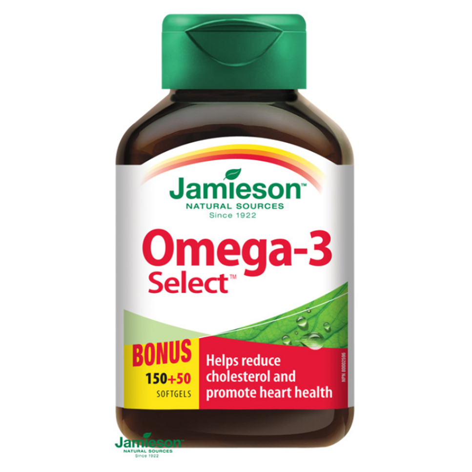 JAMIESON Omega-3 select 1000 mg 200 kapslí