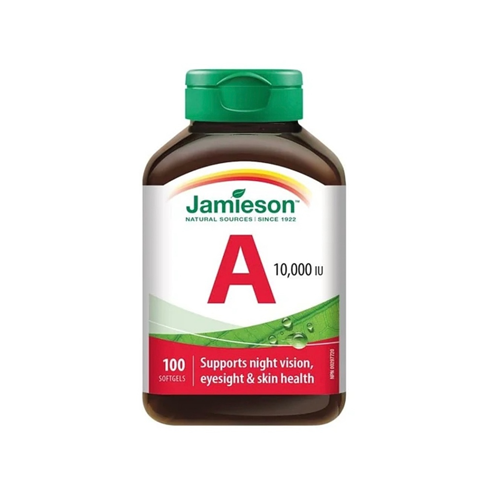 JAMIESON Vitamín A 10 000 IU 100 kapslí