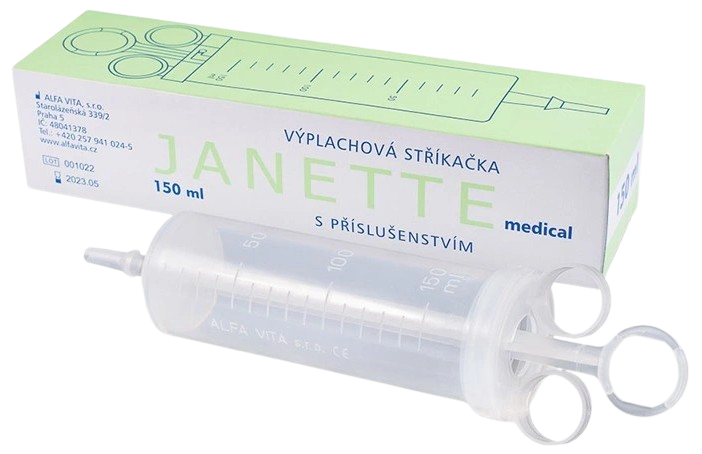 JANETT stříkačka výplachová balená 150 ml