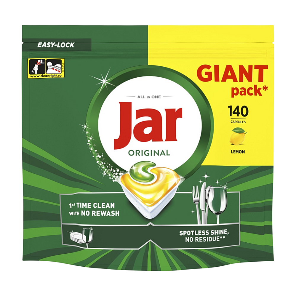 JAR Tablety do myčky Original All-in-One Yellow 140 kusů