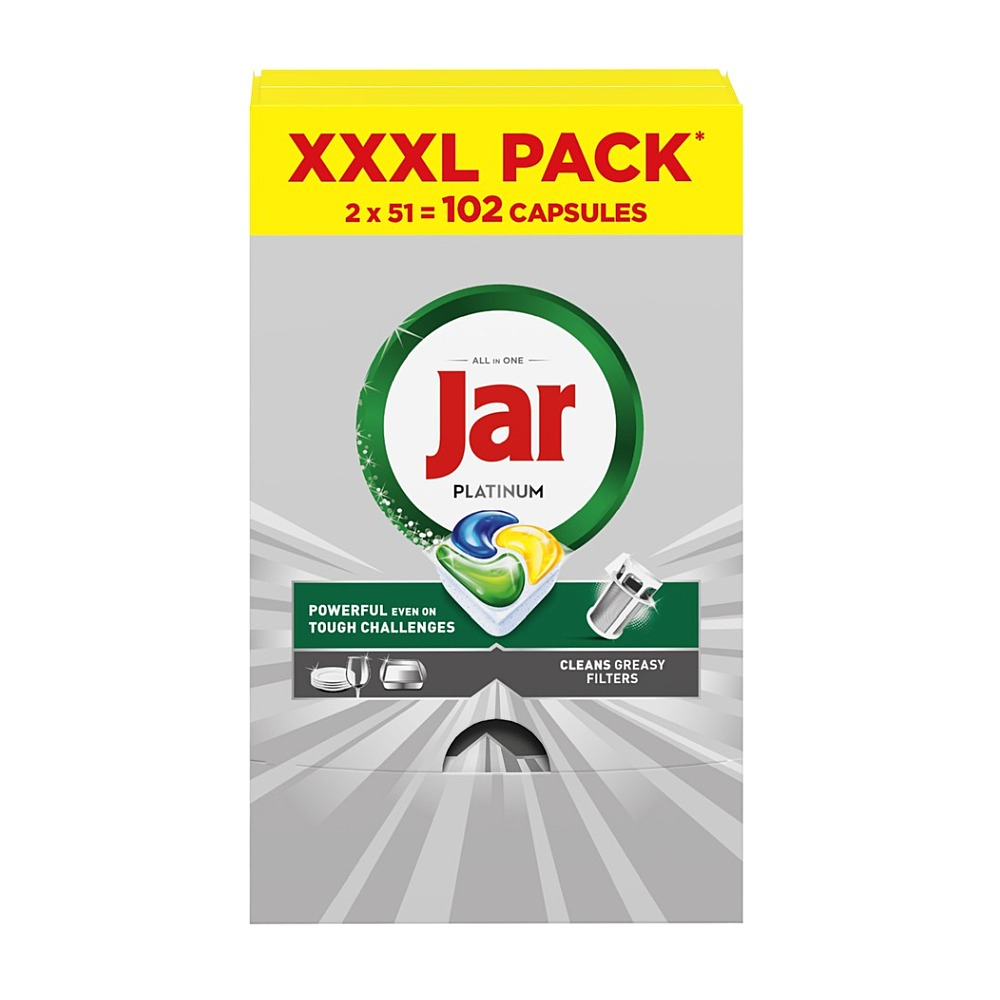 JAR Tablety do myčky Platinum Box 2 x 51 kusů