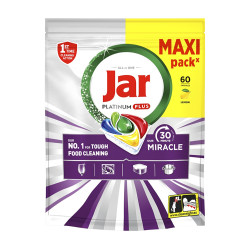 JAR Tablety do myčky Platinum Plus 30 Minute Miracle maxi 60 kusů