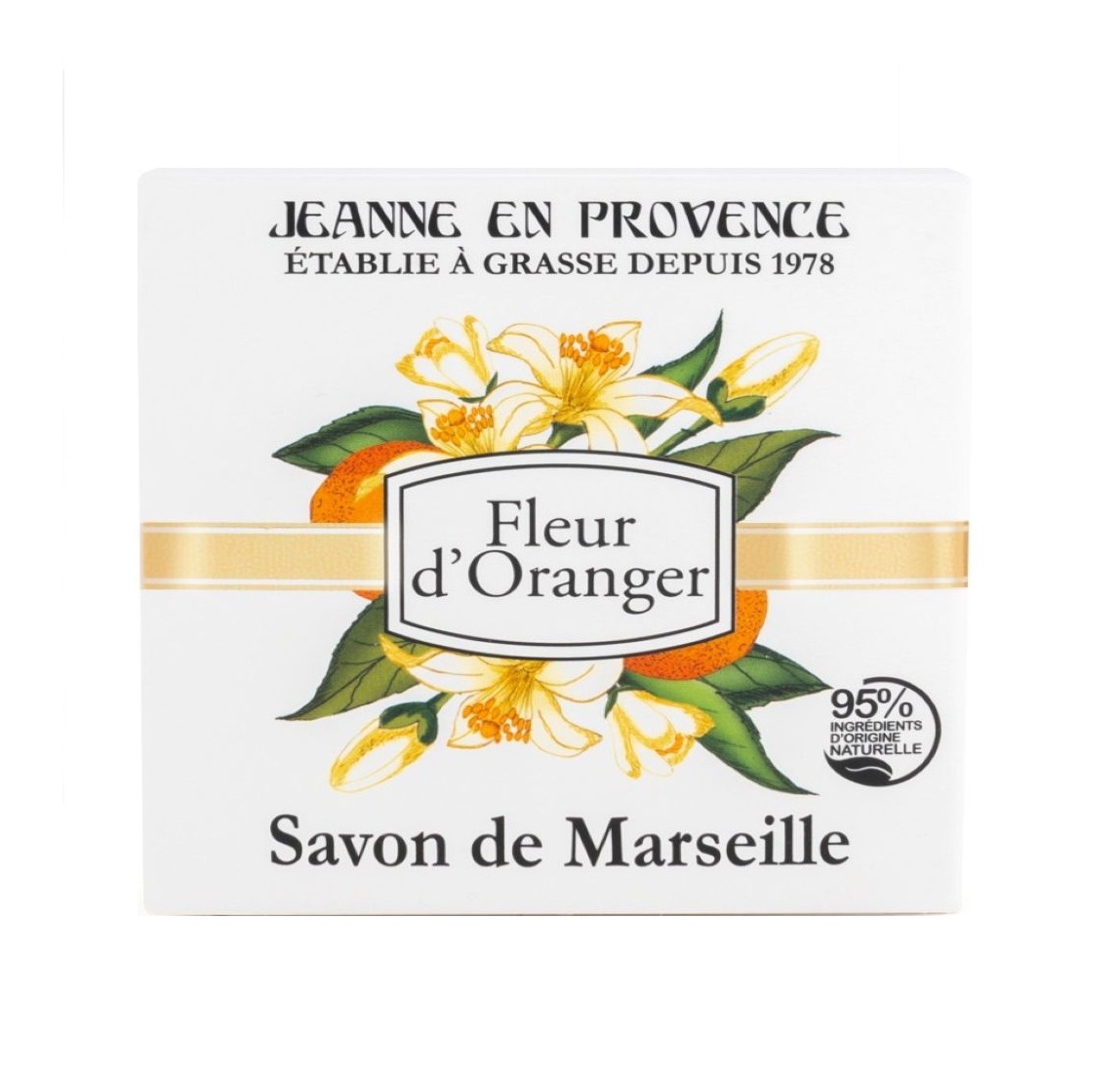 Jeanne en Provence Tuhé mýdlo Pomerančový květ 100 g