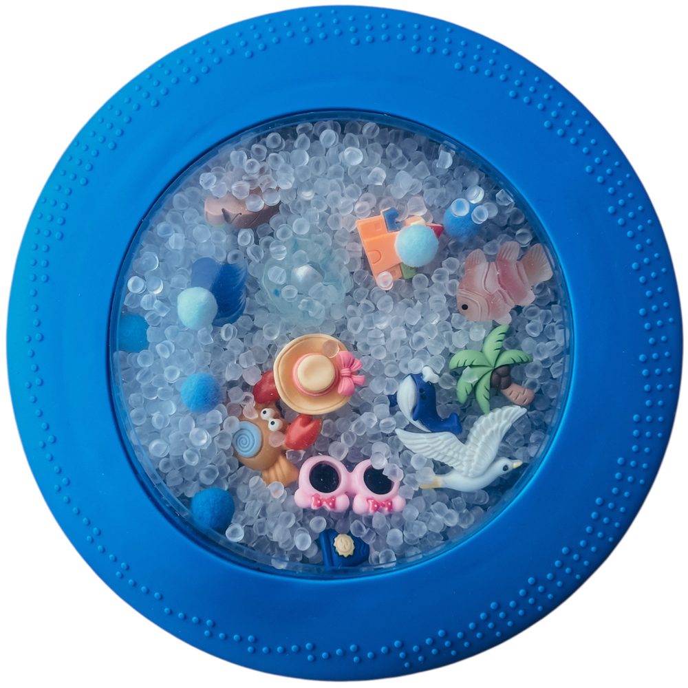 Jellystone Designs Senzorický disk Peekaboo, pláž
