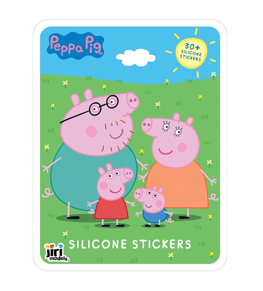 JIRI MODELS Hra se silikonovými samolepkami Prasátko Peppa 1 ks