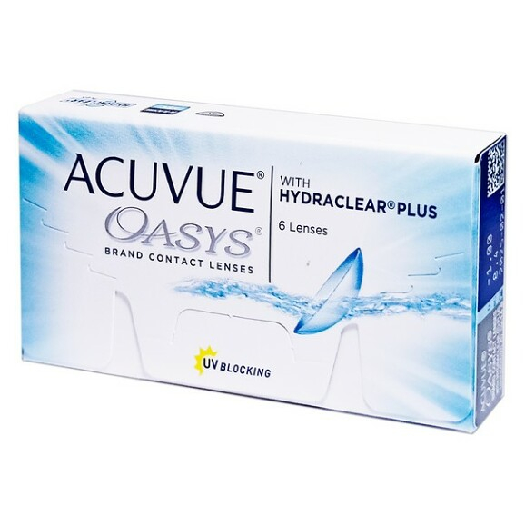 JOHNSON Acuvue Oasys Plus dvoutýdenní 6 čoček, Počet dioptrií: -9,00, Počet kusů v balení: 6 ks, Průměr: 14,0, Zakřivení: 8,4