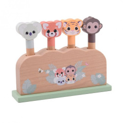 Jouéco the Wildies Family vyskakovací zvířátka Pop-up 12m+