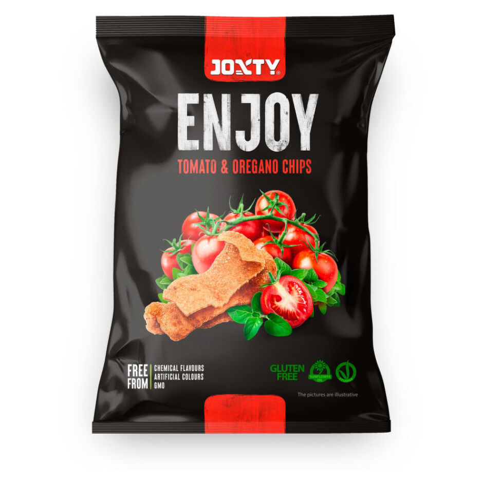 JOXTY ENJOY CHIPS Chipsy bramborové s rajčaty a oregánem 40 g