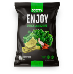 JOXTY ENJOY CHIPS Chipsy bramborové se špenátem a česnekem 40 g