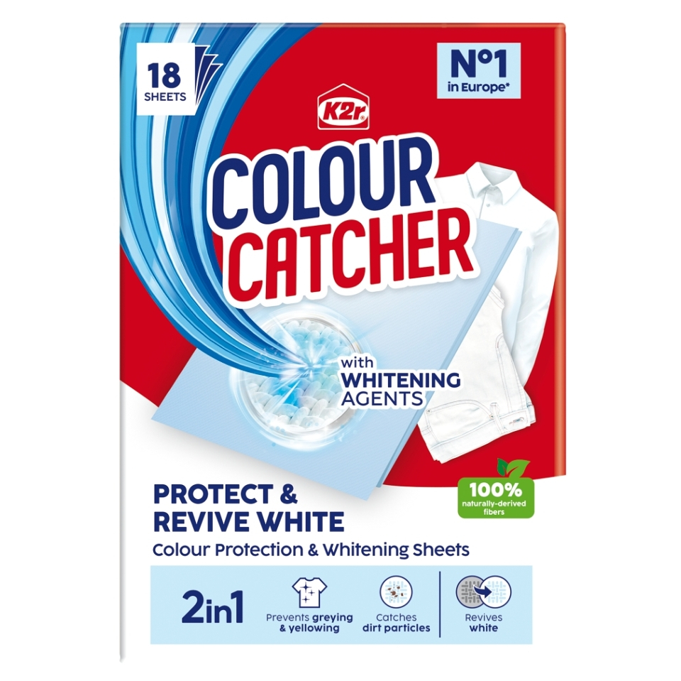 K2r Colour Catcher 2in1 Protect & Revive White Prací ubrousky 18 kusů