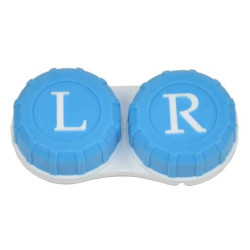 KAIDA Pouzdro na kontaktní čočky klasické barevné, Barva: Modrá