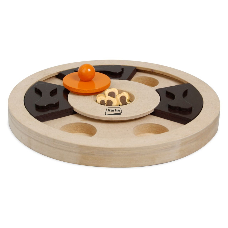 KARLIE Interaktivní dřevěná hračka Hera pro pejsky 25 x 5 cm