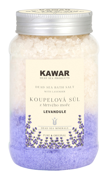 Kawar Koupelová sůl z Mrtvého moře Levandule 500 g
