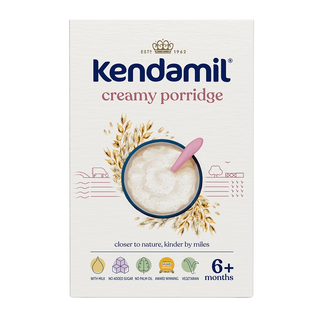 KENDAMIL Mléčná kaše krémová ovesná 6m+ 150 g