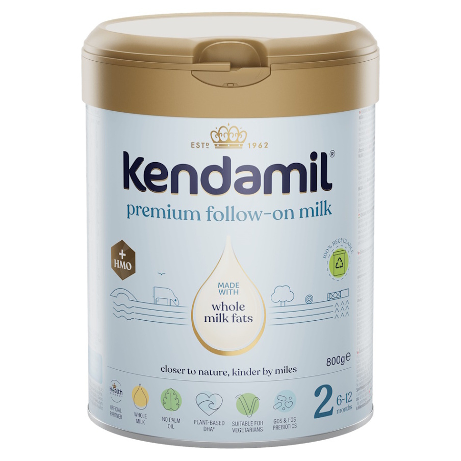 KENDAMIL Premium 2 HMO+ Pokračovací batolecí mléko od 6 do 12 měsíců 800 g