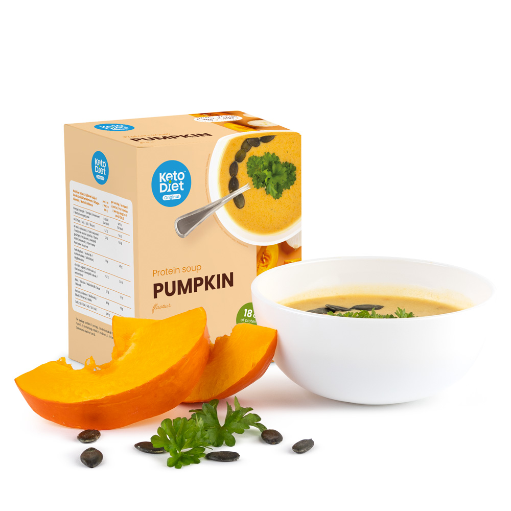 KetoDiet Proteinová polévka - příchuť dýňová (7 porcí)