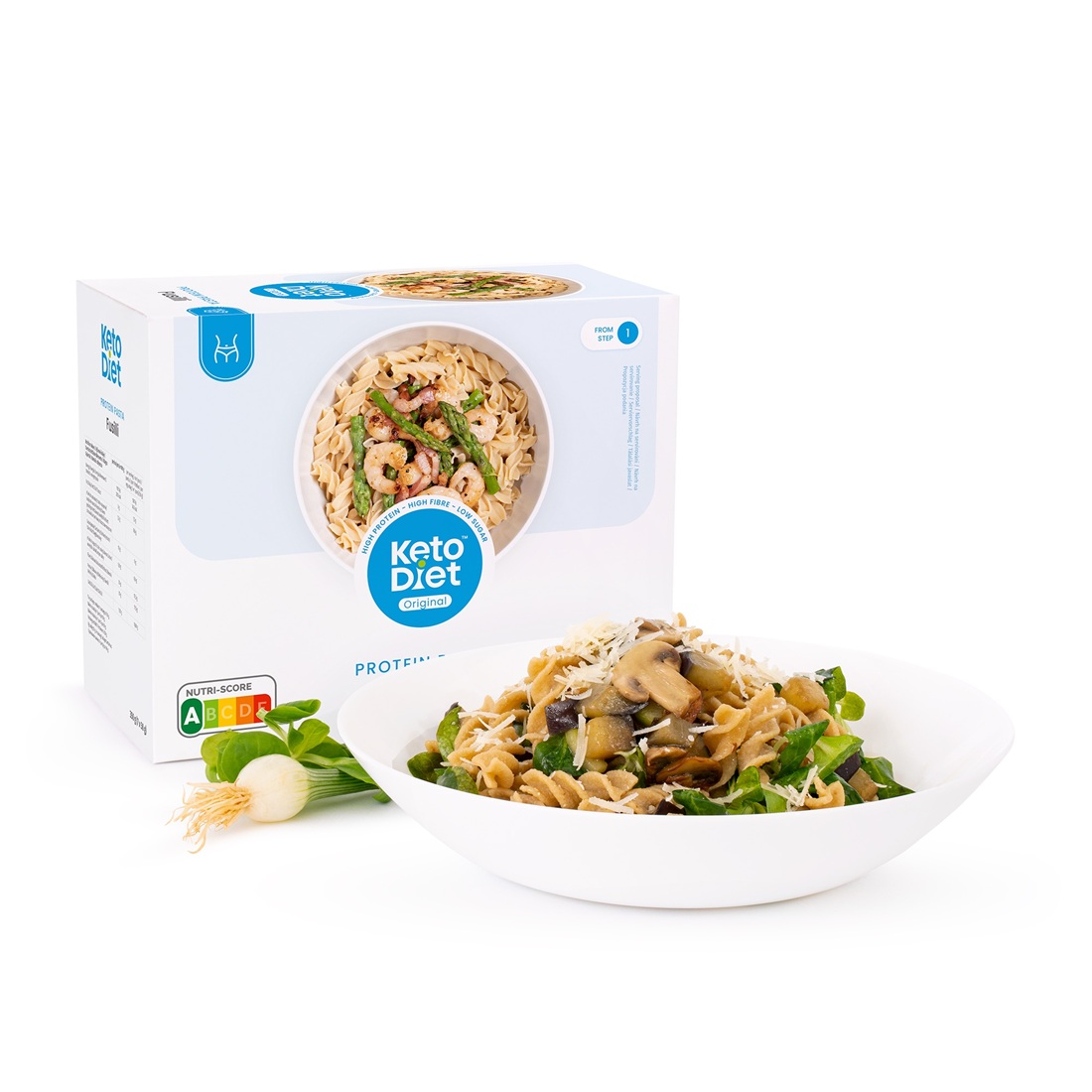 KetoDiet Proteinové těstoviny - fusilli (7 porcí)