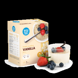 KetoDiet Proteinový pudink - příchuť vanilka (7 porcí)