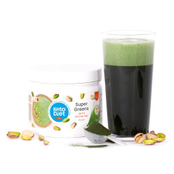 KetoDiet Super GREENS s pistáciovou příchutí - energie, imunita, detox (200 g - 30 dávek)