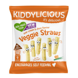 Kiddylicious Tyčinky zeleninové Zakysaná smetana a pažitka 12 g