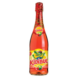 KIDIBUL Dětský šumivý nápoj jablko a jahoda 750 ml