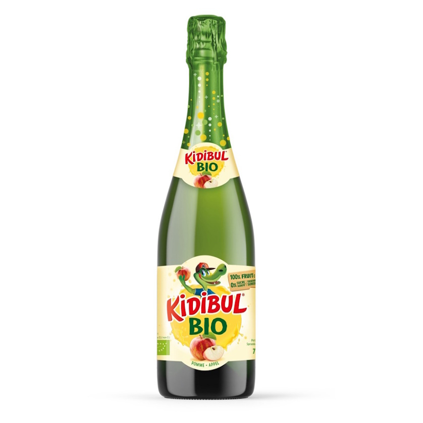 KIDIBUL Dětský šumivý nápoj jablko BIO 750 ml