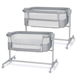 Kinderkraft Postýlka dětská polohovatelná Nestee Up2 Full Light Grey