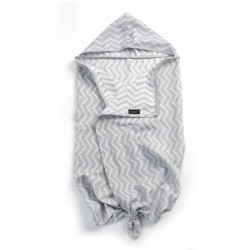 KipKep mušelínová osuška BLENKER S KAPUCÍ 100x70cm Silver Grey