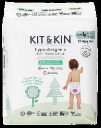 KIT & KIN Eko plenky, velikost 4 pull ups 22 ks