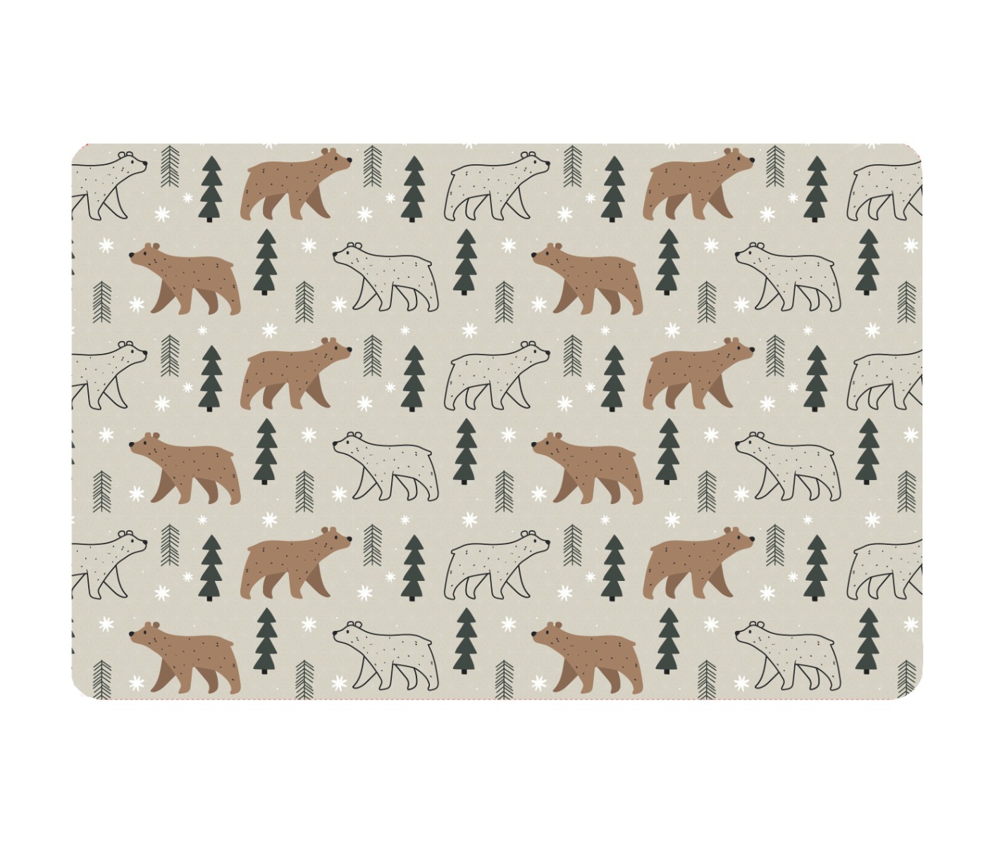 Kitchisimo Prostírání plastové 1 ks medvěd